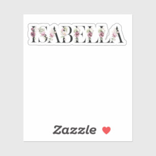 Adesivo Nome Isabella