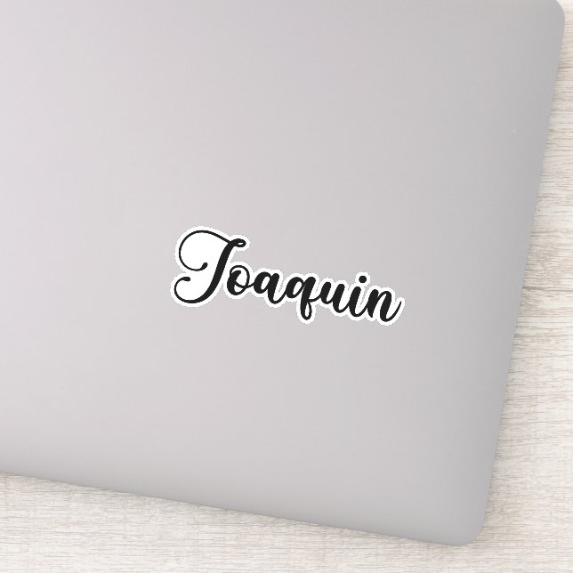 Adesivo Nome Joaquin - Caligrafia manuscrita (Detalhe)