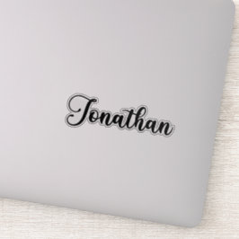 Adesivo Nome Jonathan - Caligrafia manuscrita