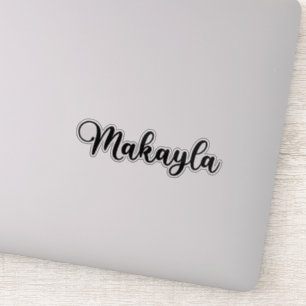 Adesivo Nome Makayla - Caligrafia manuscrita