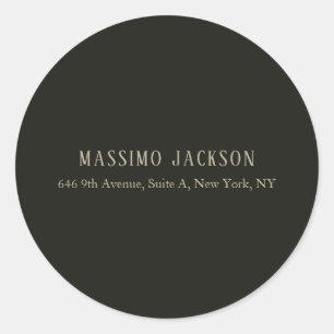 Adesivo Nome minimalista personalizado cinza pastel person