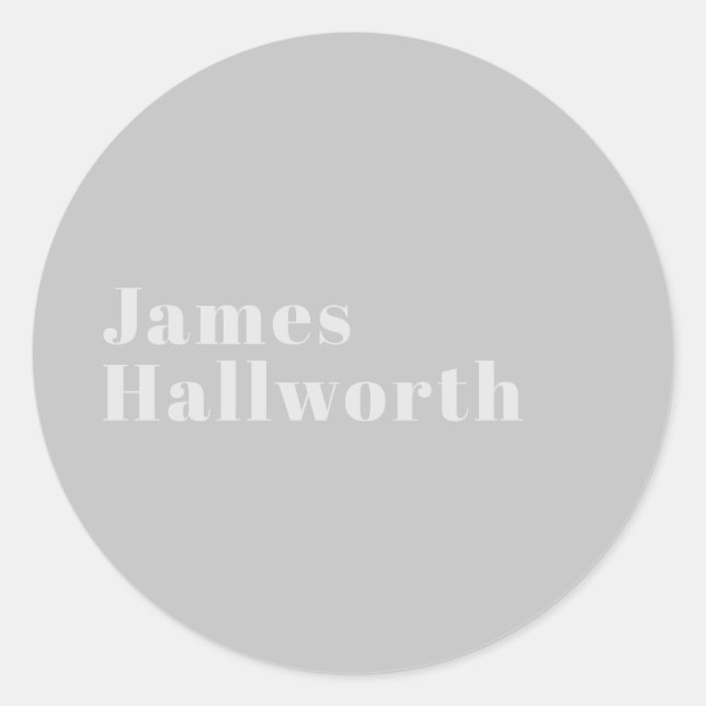 Adesivo Nome Mínimo Retroativo (ou outro texto) (Frente)