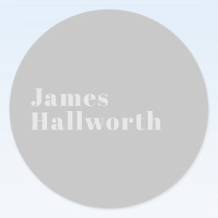 Adesivo Nome Mínimo Retroativo (ou outro texto)