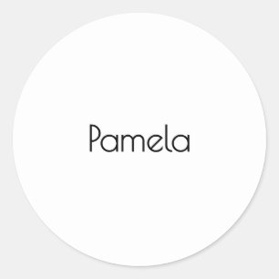 Adesivo Nome Moderno Mínimo de preto e branco