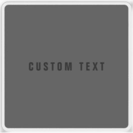 Adesivo Nome Moderno ou outro Modelo de Texto | Cinza Escu