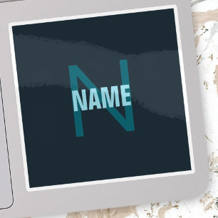 Adesivo Nome Monograma Personalizável Simples Bold