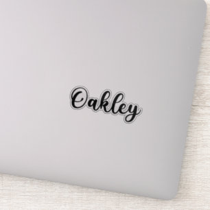 Adesivo Nome Oakley - Caligrafia manuscrita