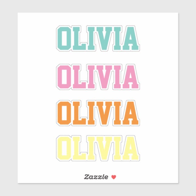 Adesivo Nome personalizado (Folha)