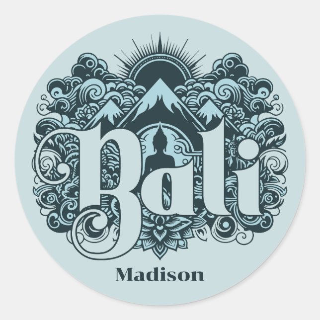 Adesivo Nome Personalizado Bali (Frente)