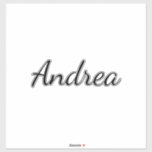 Adesivo Nome Personalizado Casamento de Aniversário Brides<br><div class="desc">Etiqueta de nome simples e legal em fundo preto e branco. Você pode mudar o nome e mudar as cores também!</div>