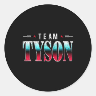 Adesivo Nome Personalizado da Família Tyson Tyson Vintage