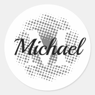 Adesivo Nome Personalizado da Letra Inicial