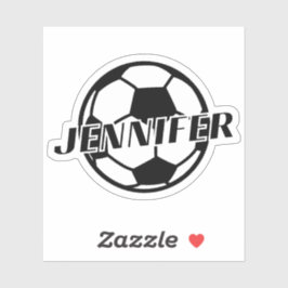 ADESIVO NOME PERSONALIZADO DA MENINA DO FUTEBOL