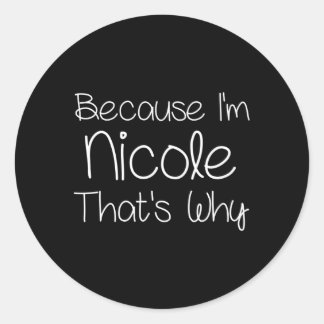 Adesivo Nome Personalizado da Nicole