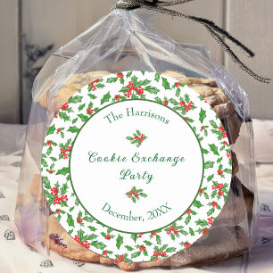 Adesivo Nome Personalizado da Parte de Troca de Cookies de