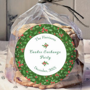 Adesivo Nome Personalizado da Parte de Troca de Cookies de