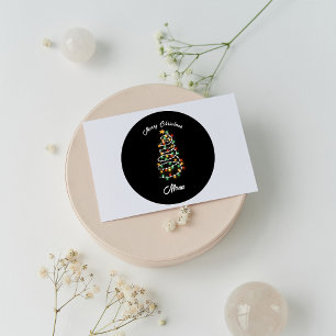 Adesivo Nome personalizado das luzes da árvore de Natal