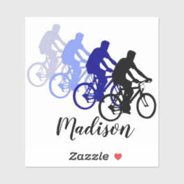 Adesivo Nome Personalizado de Bicicleta do Esporte