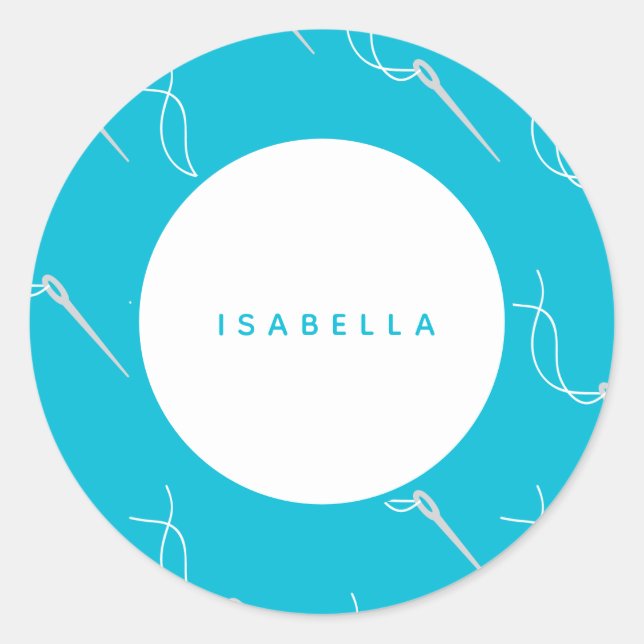 Adesivo Nome Personalizado de Costura e Arranque (Frente)