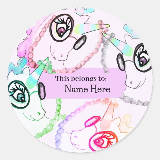 Adesivo Nome Personalizado De Crianças A Que Isto Pertence (Frente)