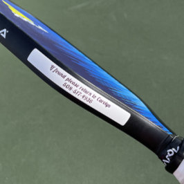 Adesivo Nome Personalizado de Fita de Borda de Pickleball
