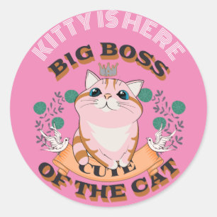 ADESIVO NOME PERSONALIZADO DE GATO DE GRANDE CHEFE