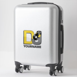 Adesivo Nome personalizado DJ