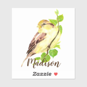 Adesivo Nome Personalizado do Animal Animal do Jardim da