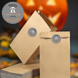 Adesivo Nome Personalizado do Feliz Dia das Bruxas