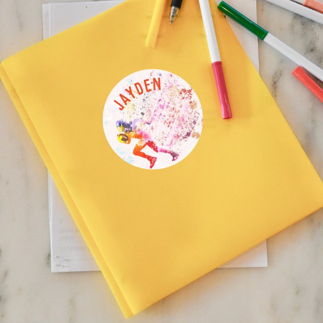 Adesivo Nome Personalizado Do Jogador De Futebol Colorido  (Criador carregado)