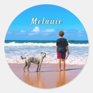 Adesivo Nome Personalizado do Pet Photo Sticker