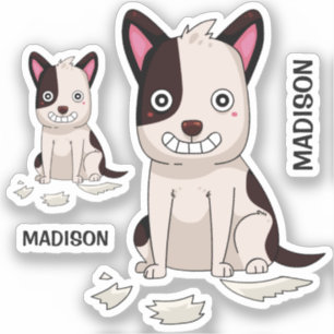 Adesivo Nome personalizado Dog