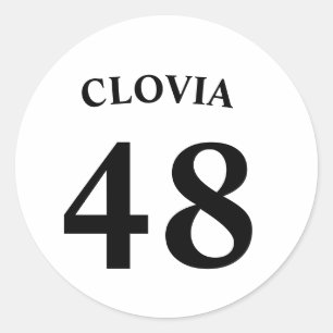 Adesivo Nome personalizado e número da camisola
