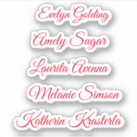Nome personalizado em roteiro caprichoso e elegant