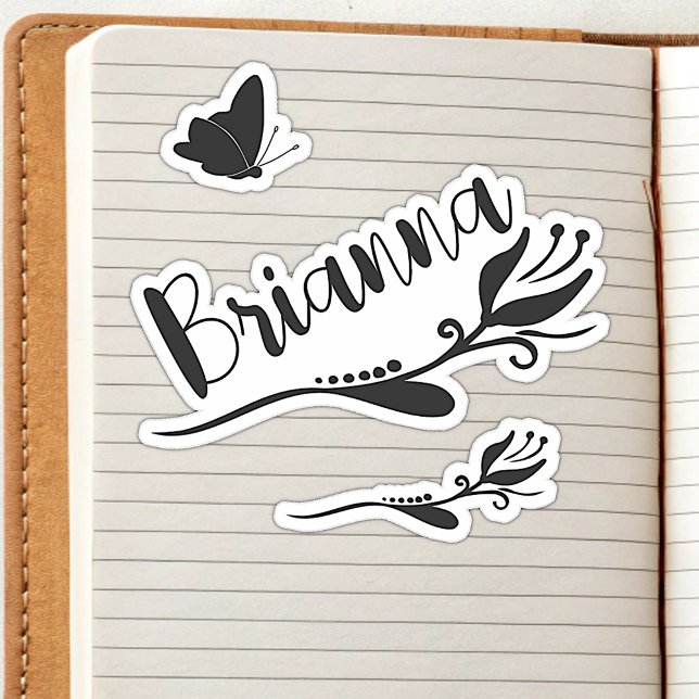 Adesivo Nome Personalizado Flor de Tulipas de Cuta e Sweet (Criador carregado)