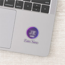 Adesivo Nome Personalizado JK 2022 Logotipo Minúsculo Vinh