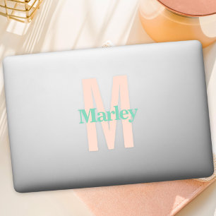 Adesivo Nome personalizado Laptop do logotipo do Modern Mo