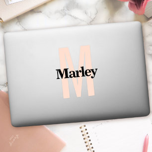 Adesivo Nome personalizado Laptop do logotipo do Modern Mo