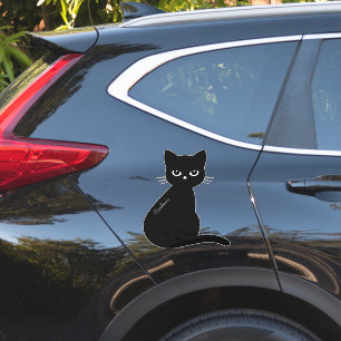 Adesivo Nome Personalizado Mala Preta do Carro Gato