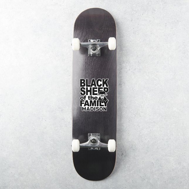 Adesivo Nome personalizado "Ovelha Negra" (Skate)