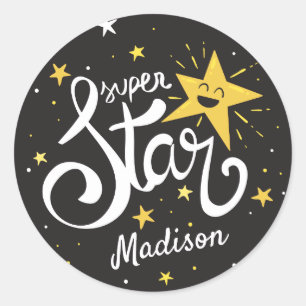 Adesivo Nome personalizado Superstar