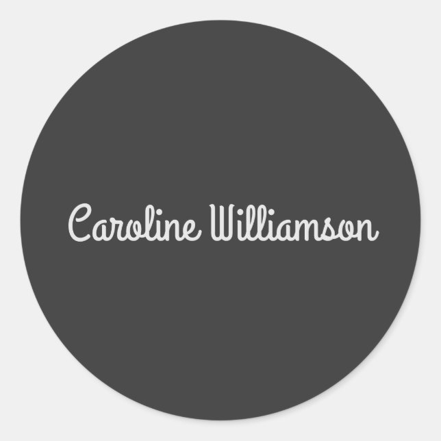 Adesivo Nome Personalizado Tipografia Retroativa Branca Pr (Frente)