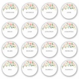 Adesivo Nome personalizável do convidado de casamento Obri