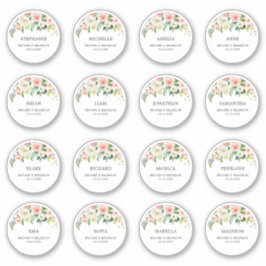 Adesivo Nome personalizável do convidado de casamento Obri