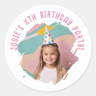 Adesivo Nome Pic Personalizado Artsy Brushaft Aniversário 