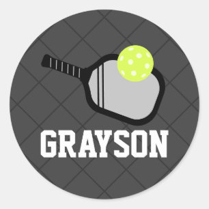 Adesivo Nome Preto do Logotipo do Pickleball