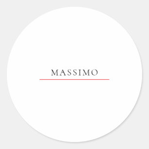 Adesivo Nome Próprio Decorativo Chic Simples Preto Branco
