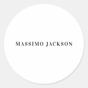 Adesivo Nome Próprio Decorativo Minimalista Preto Branco