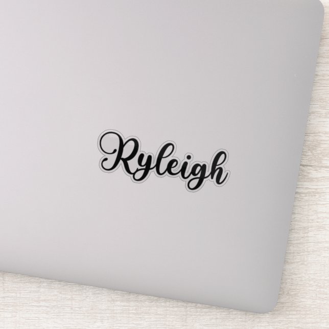 Adesivo Nome Ryleigh - Caligrafia manuscrita (Detalhe)