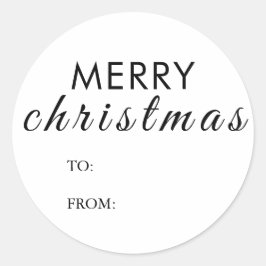 Adesivo Nome Simples do presente de Natal